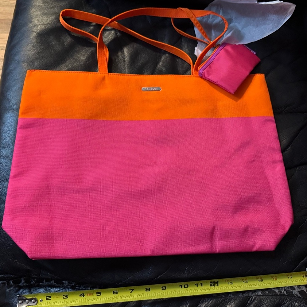 Colorful Pink and Orange Tote Bag